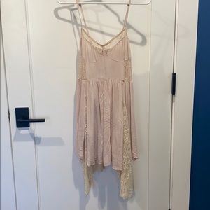 Cream pixie mini dress